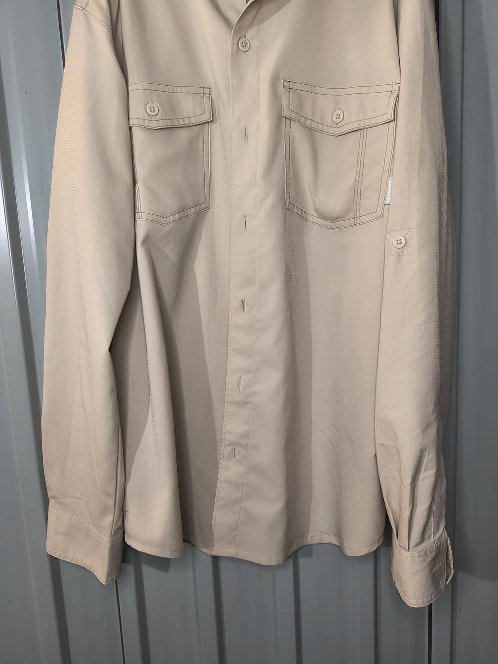 Columbia Men's Light Beige Lightweight Shirt Jacket